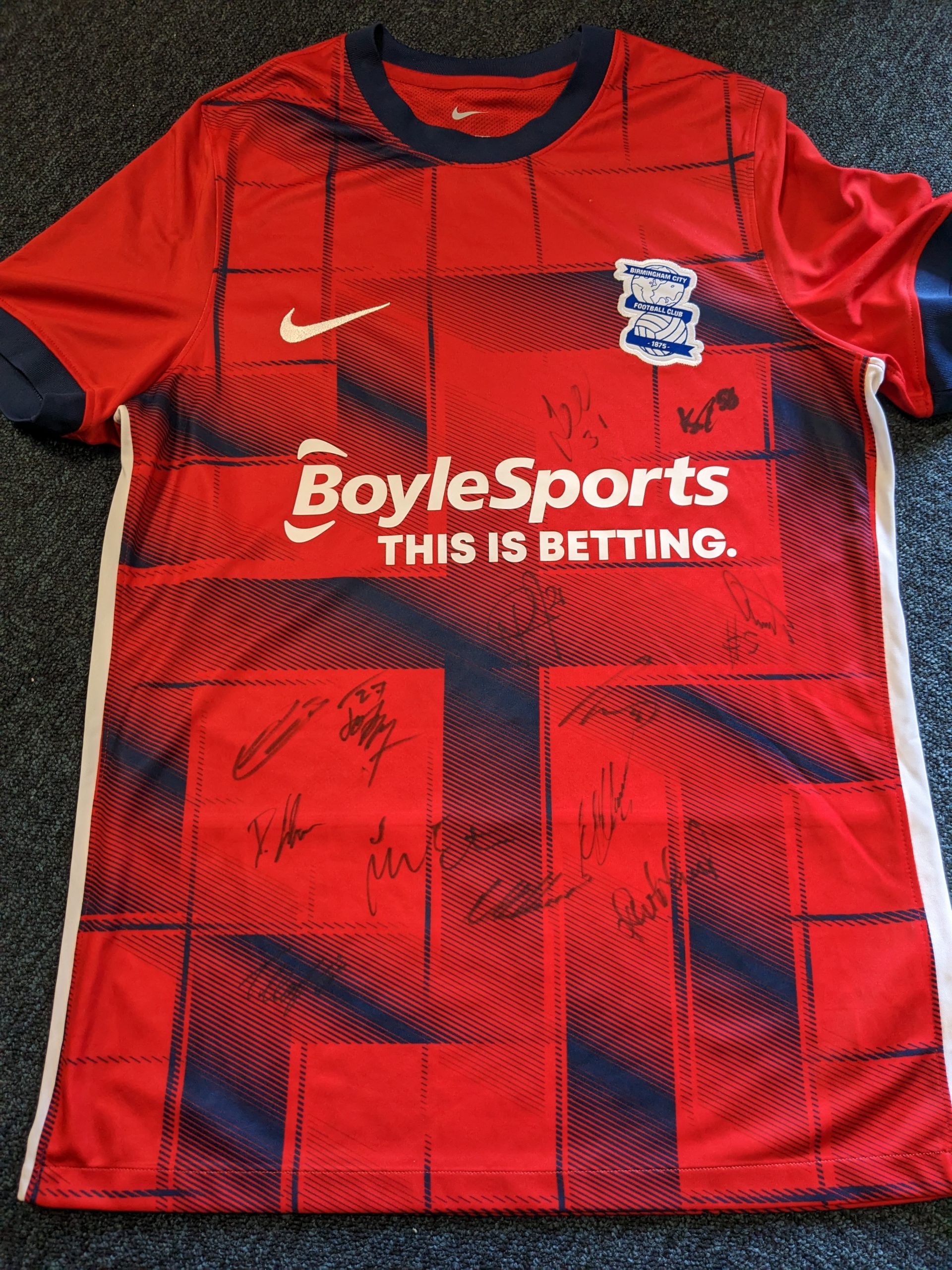 Birmingham City FC Signed Football Shirt Raffle St Albans